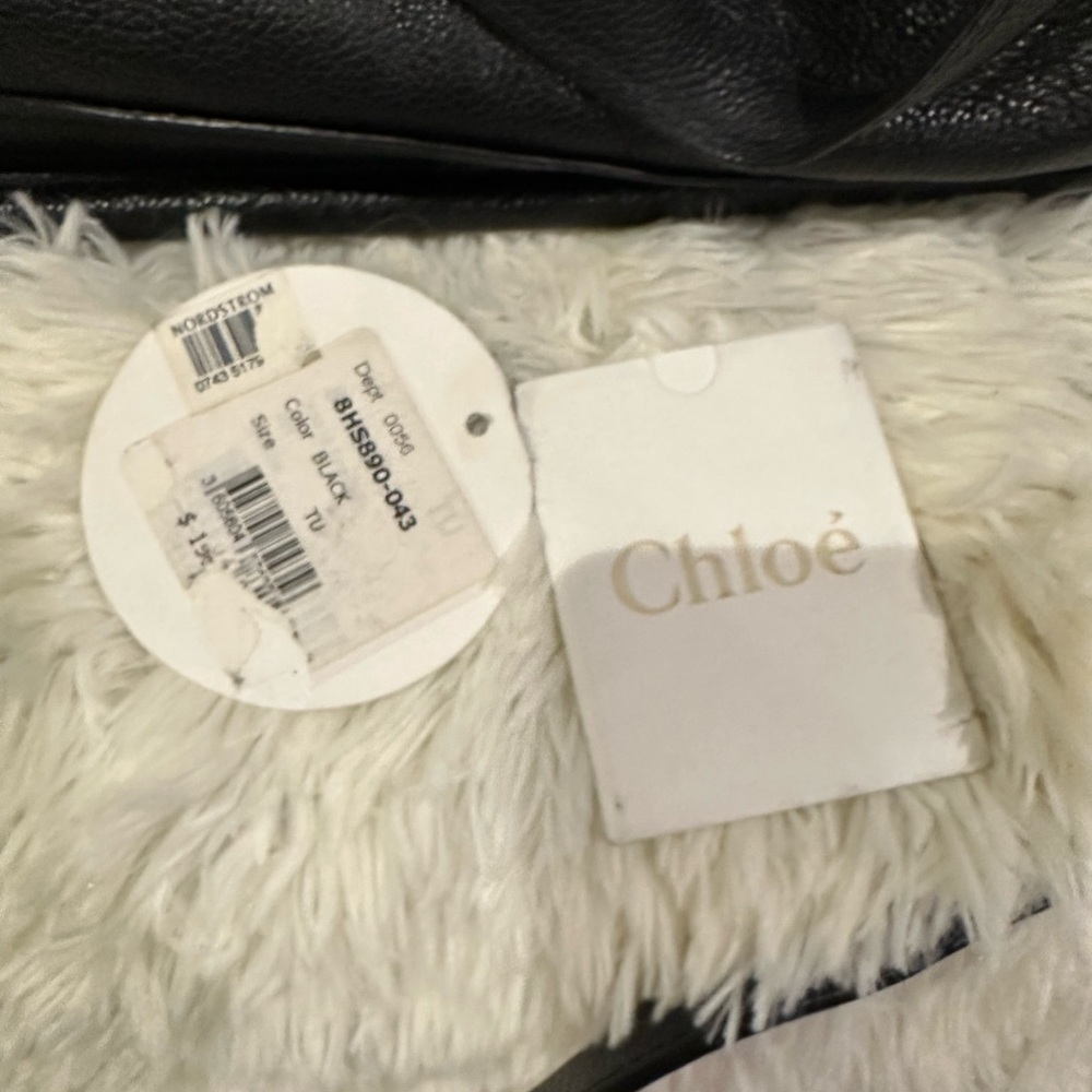 Chloe Paratay Black Elegant Black Leather Handbag - Picture 15 of 16